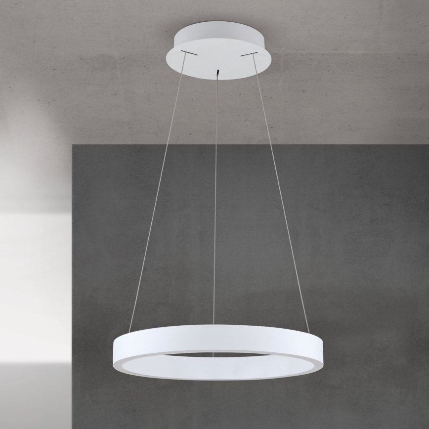 LED димируем полилей на кабел KOLK LED/40W/230V 2700/3000/4000K Ø 40 cm бял