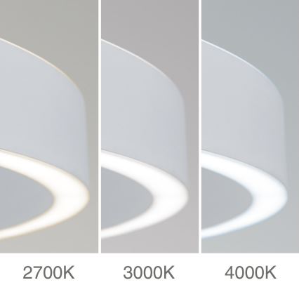 LED димируем полилей на кабел KOLK LED/40W/230V 2700/3000/4000K Ø 40 cm бял