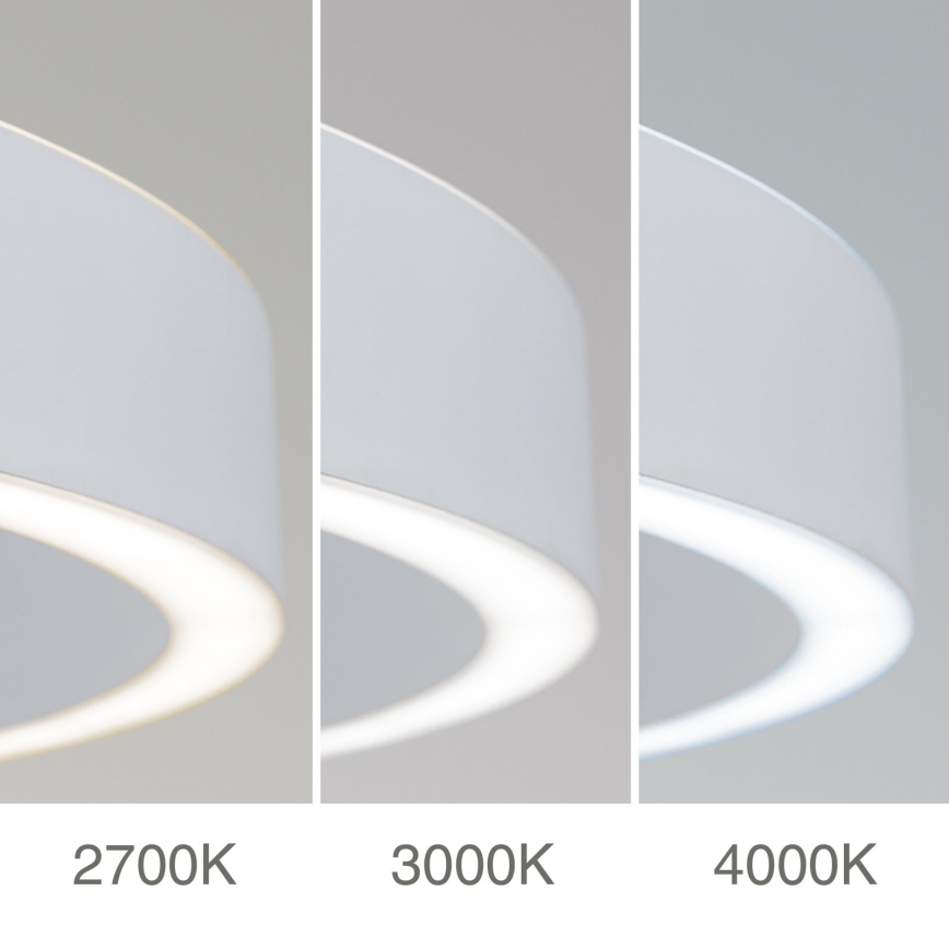 LED димируем полилей на кабел KOLK LED/40W/230V 2700/3000/4000K Ø 40 cm бял