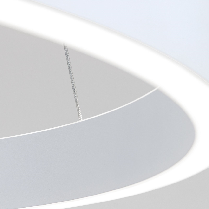LED димируем полилей на кабел KOLK LED/40W/230V 2700/3000/4000K Ø 40 cm бял