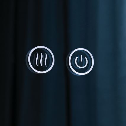 LED стенено огледало за баня с подгряване и подсветка FOCUS LED/27W/230V 3000/4200/6000K pr. 80 cm IP44