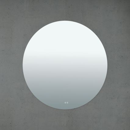 LED стенено огледало за баня с подгряване и подсветка FOCUS LED/30W/230V 3000/4200/6000K Ø 100 cm IP44