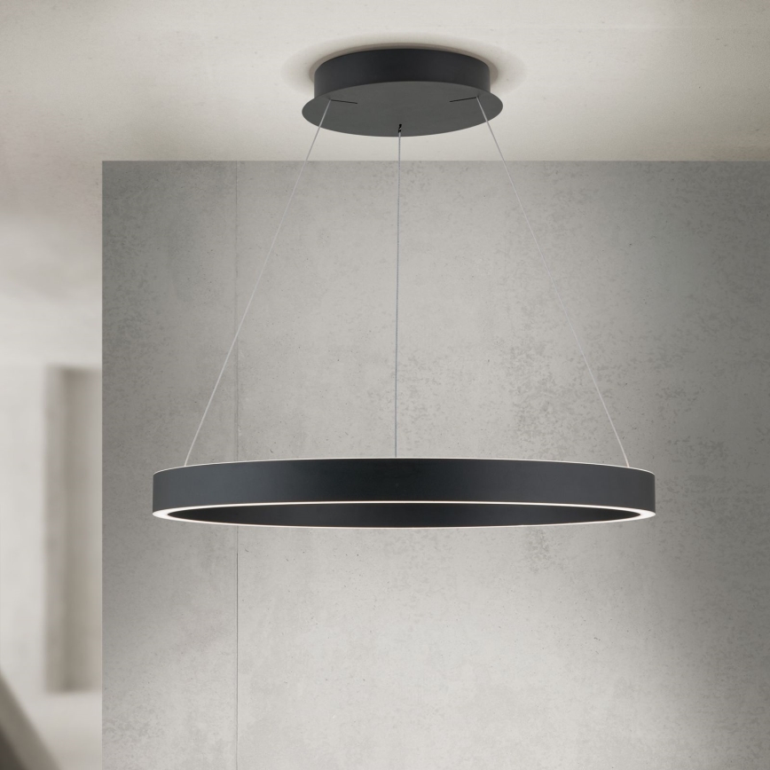 димируем LED полилей на кабел KOLK LED/60W/230V 2700/3000/4000K Ø 60 см черен