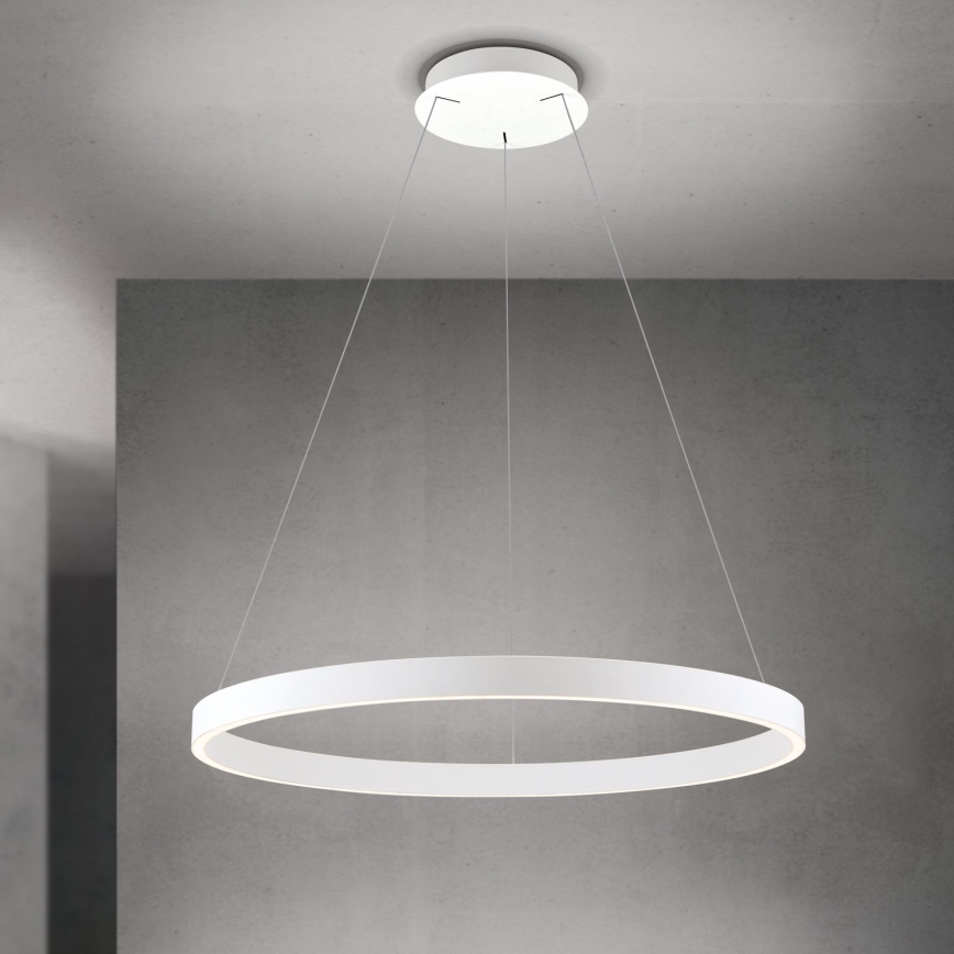 LED полилей на кабел с възможност за димиране KOLK LED/80W/230V 2700/3000/4000K Ø 80 см бял