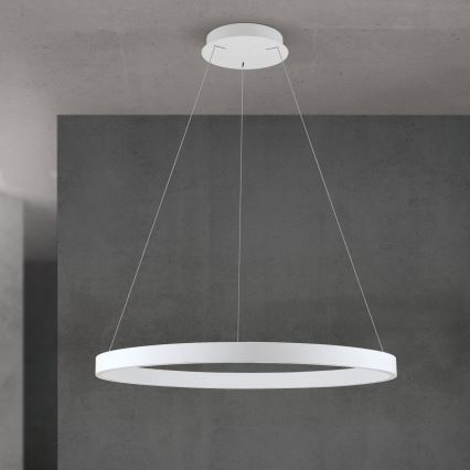 LED полилей на кабел с възможност за димиране KOLK LED/80W/230V 2700/3000/4000K Ø 80 см бял