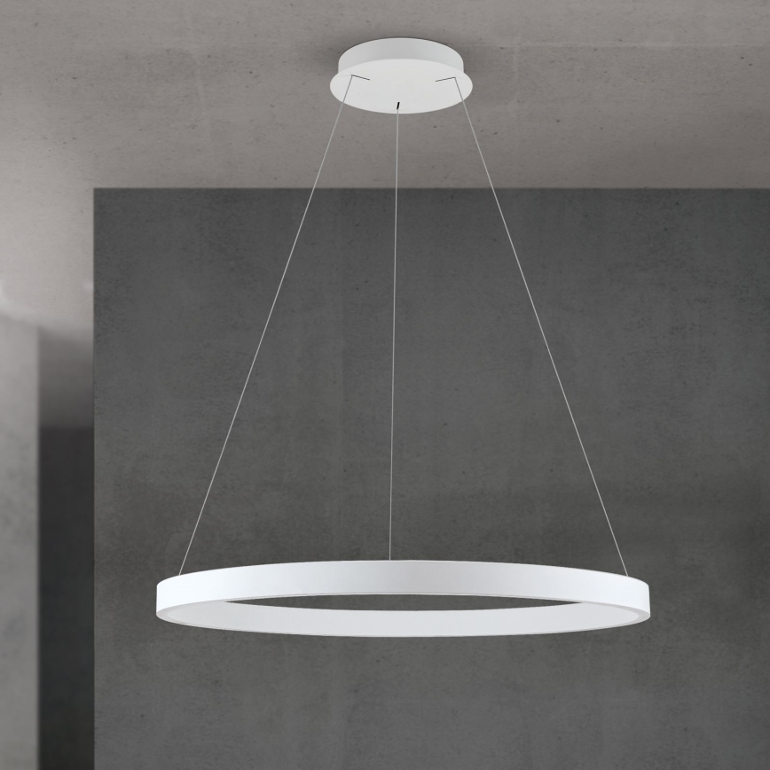 LED полилей на кабел с възможност за димиране KOLK LED/80W/230V 2700/3000/4000K Ø 80 см бял