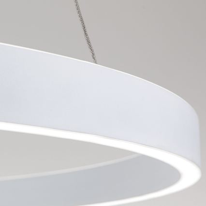 LED полилей на кабел с възможност за димиране KOLK LED/80W/230V 2700/3000/4000K Ø 80 см бял
