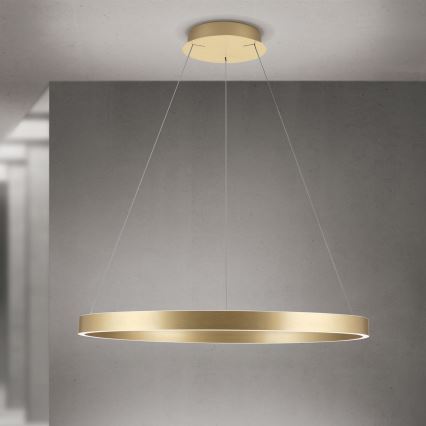 димируем LED полилей на кабел KOLK LED/80W/230V 2700/3000/4000K Ø 80 см, златист