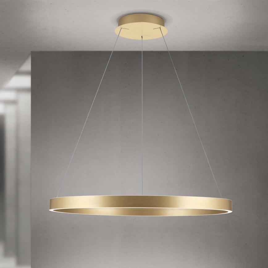 димируем LED полилей на кабел KOLK LED/80W/230V 2700/3000/4000K Ø 80 см, златист