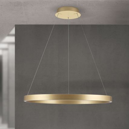 димируем LED полилей на кабел KOLK LED/80W/230V 2700/3000/4000K Ø 80 см, златист