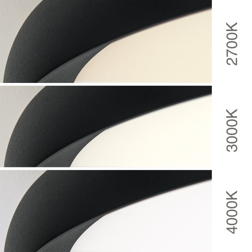 LED таванно осветително тяло KANT LED/30W/230V 2700/3000/4000K Ø 40 см черно