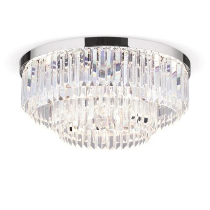 LED регулируемо кристално таванно осветително тяло PRISM LED/80W/230V диаметър 55 см, лъскав хром