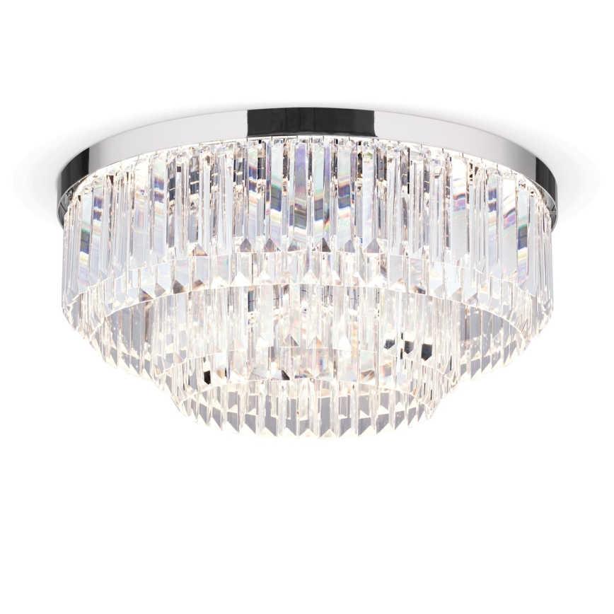 LED регулируемо кристално таванно осветително тяло PRISM LED/80W/230V диаметър 55 см, лъскав хром