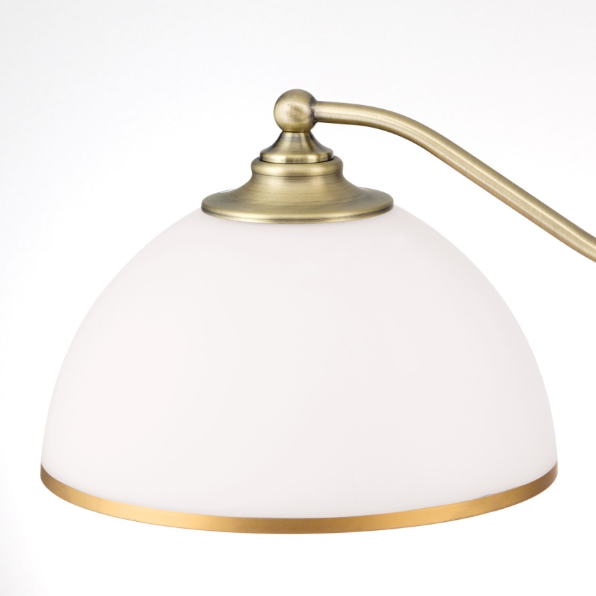Пендел OLD LAMP 3xE27/40W/230V Ø 65 cm бял/месинг