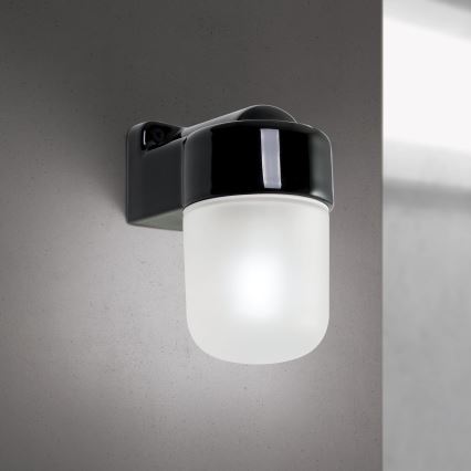 Стенна лампа OSTIA 1xE27/40W/230V черна