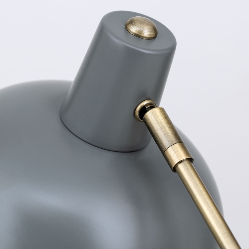 Настолна лампа FEDRA 1xE14/40W/230V сива/месингова