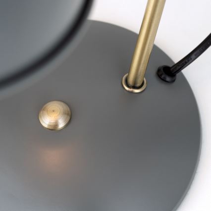 Настолна лампа FEDRA 1xE14/40W/230V сива/месингова