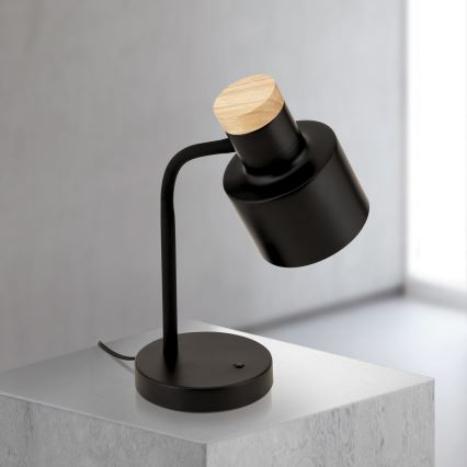 Настолна лампа GILI 1xE27/40W/230V черна