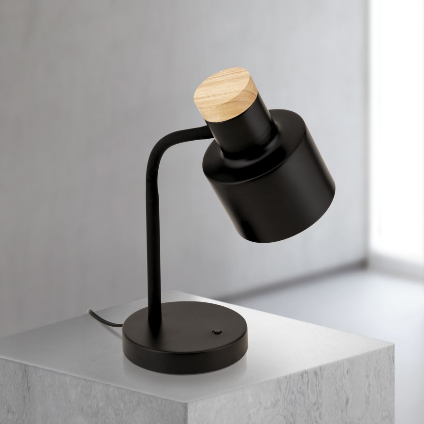 Настолна лампа GILI 1xE27/40W/230V черна