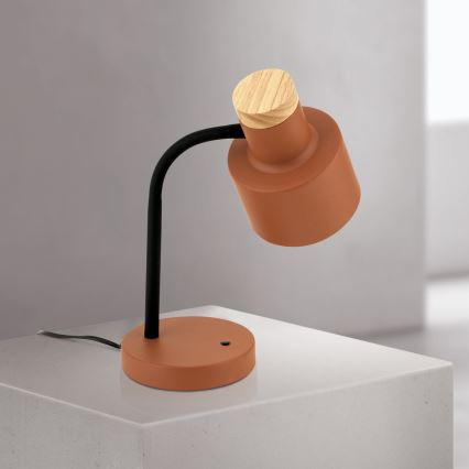 Настолна лампа GILI 1xE27/40W/230V тухлена