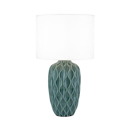 Настолна лампа TORTUGA 1xE27/40W/230V зелена/бяла