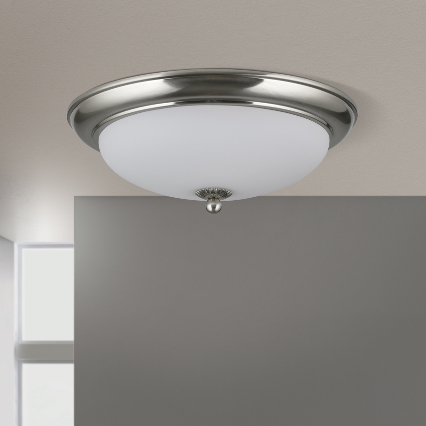 Плафон EMPIRA 2xE27/40W/230V, Ø 35,5 см, матов хром