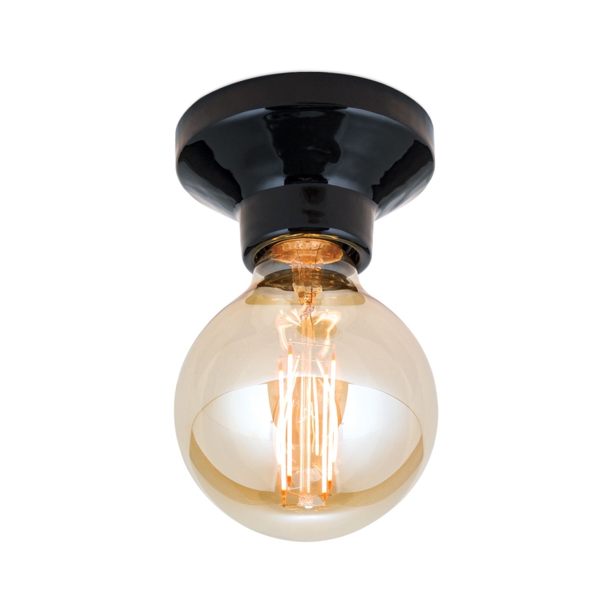 Таванно осветително тяло FROST 1xE27/60W/230V черно