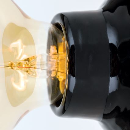 Таванно осветително тяло FROST 1xE27/60W/230V черно