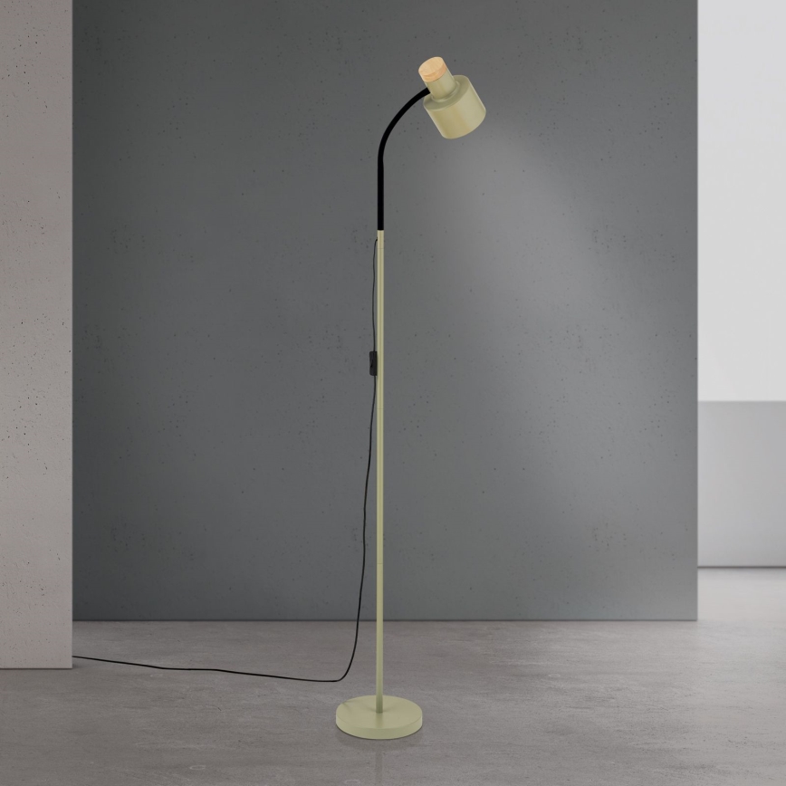 Подова лампа GILI 1xE27/40W/230V зелена