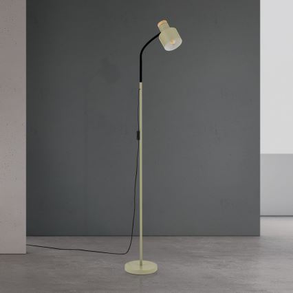 Подова лампа GILI 1xE27/40W/230V зелена