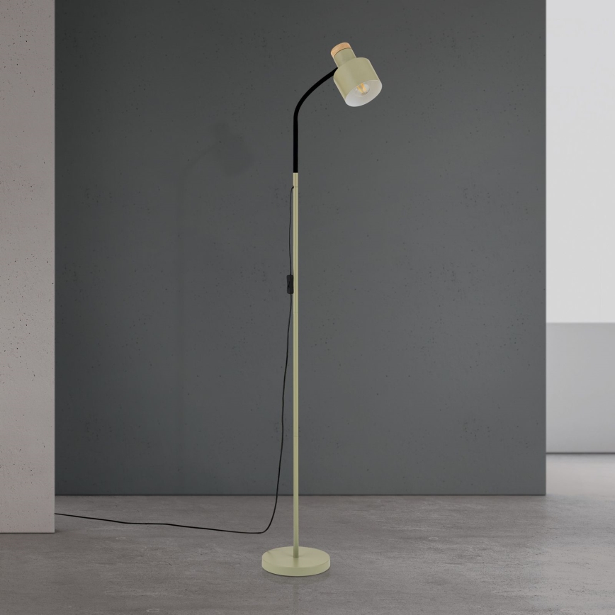 Подова лампа GILI 1xE27/40W/230V зелена