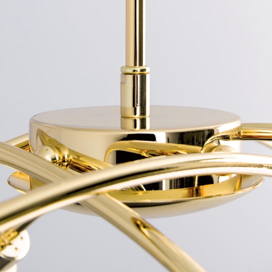 Полилей на тръба CARLA 8xG9/28W/230V златен