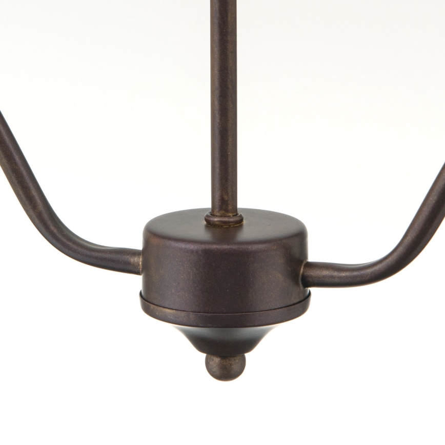 Полилей с верига RULA 2xE27/40W/230V бял/бронзов