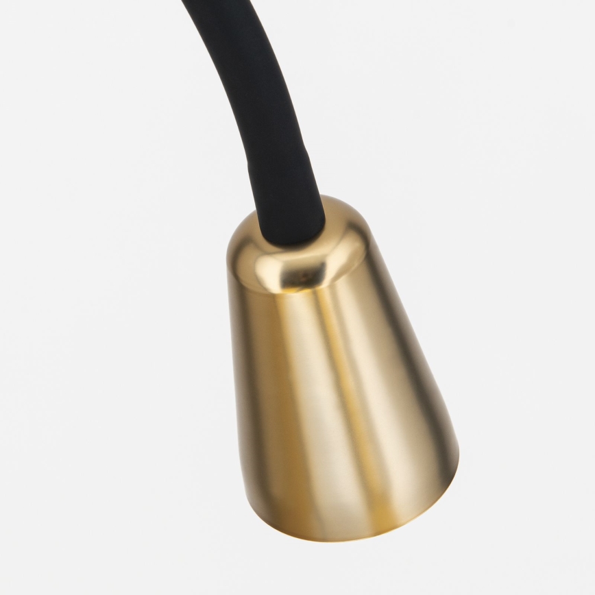 Гъвкава стояща лампа DOTTY 1xGU10/10W/230V черна/месинг