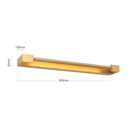 LED Лампа за огледало в баня MARILYN LED/18W/230V 60 см IP44 златист
