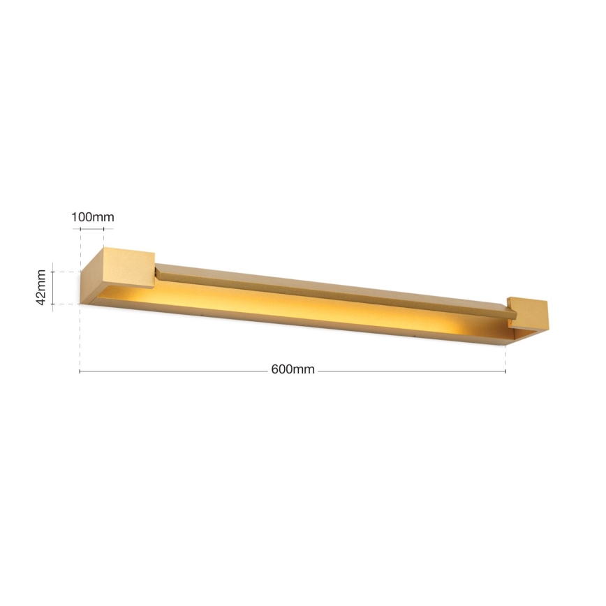 LED Лампа за огледало в баня MARILYN LED/18W/230V 60 см IP44 златист