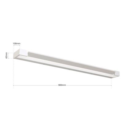 LED Лампа за огледало в баня MARILYN LED/24W/230V 90 см IP44 бял