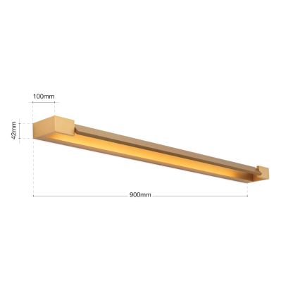 LED Лампа за огледало в баня MARILYN LED/24W/230V 90 см IP44 златист