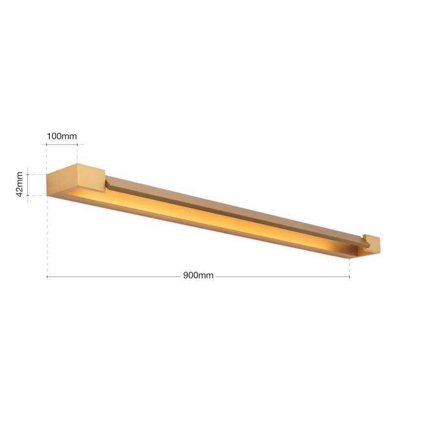 LED Лампа за огледало в баня MARILYN LED/24W/230V 90 см IP44 златист