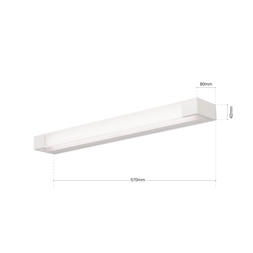 LED Лампа за огледало в баня MARILYN LED/21W/230V 57 см IP44 бял