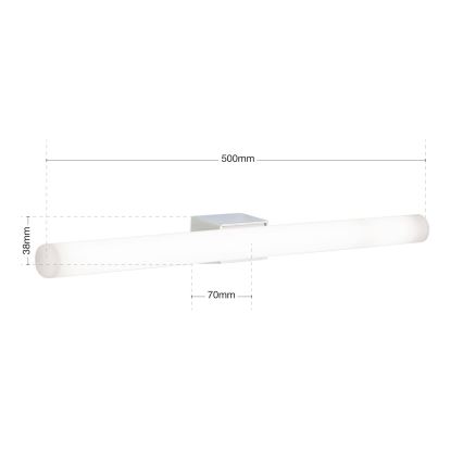 LED аплик VISAGIST 1xS14d/8W/230V бял