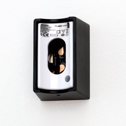 LED аплик VISAGIST 1xS14d/8W/230V черен