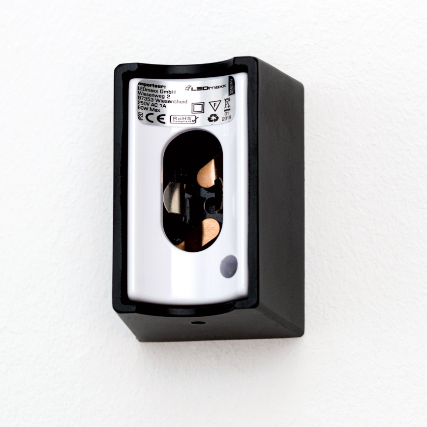 LED аплик VISAGIST 1xS14d/8W/230V черен