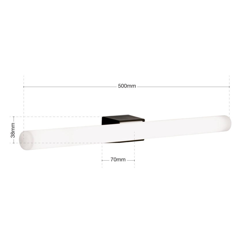 LED аплик VISAGIST 1xS14d/8W/230V черен