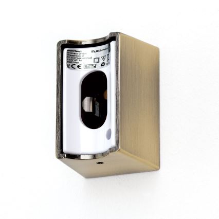 LED аплик VISAGIST 1xS14d/8W/230V месинг