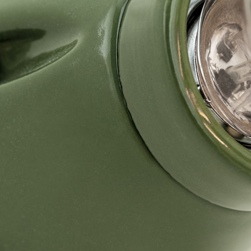 Стенно осветително тяло FROST 1xE27/60W/230V зелено