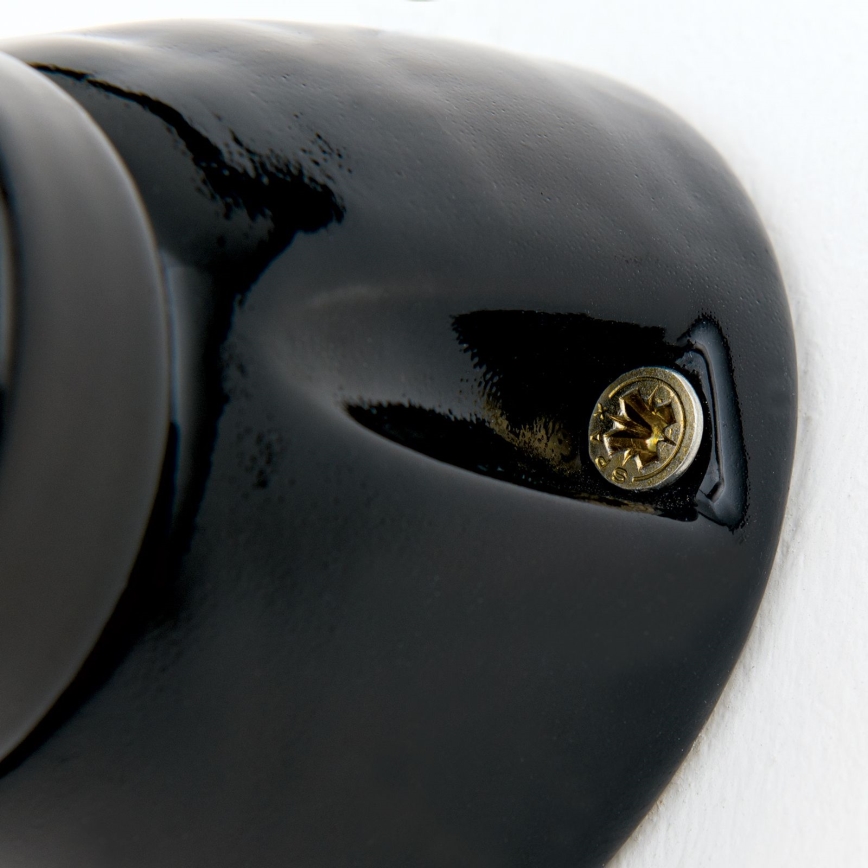 Стенно осветително тяло FROST 1xE27/60W/230V черно