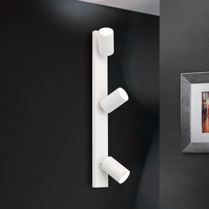 Стенно точково осветително тяло SEAN 3xGU10/13W/230V бяло