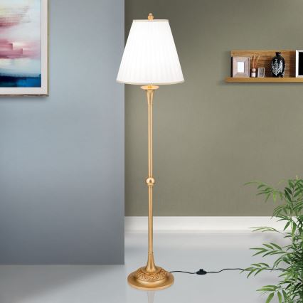 Лампион FONSA 1xE27/60W/230V бял/златист