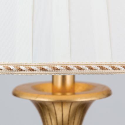 Лампион FONSA 1xE27/60W/230V бял/златист